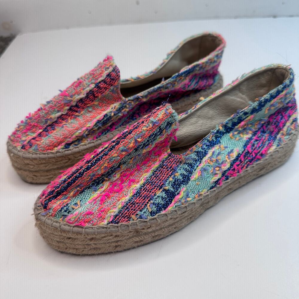 Manebi Fluo Multicolored Espadrille Shoes
